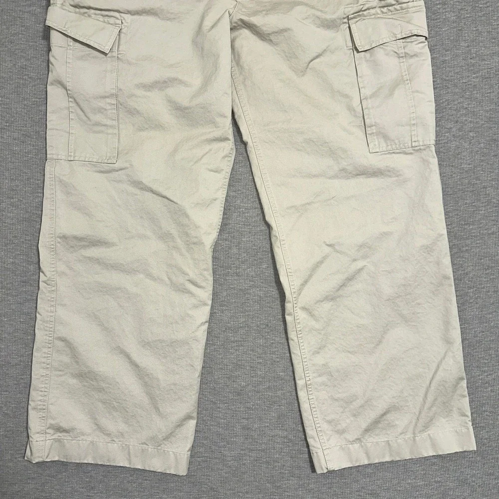 Gap Cargo Pants Beige Khaki Relaxed Fit Cotton Vintage 2007 Utility Mens 37x30.5